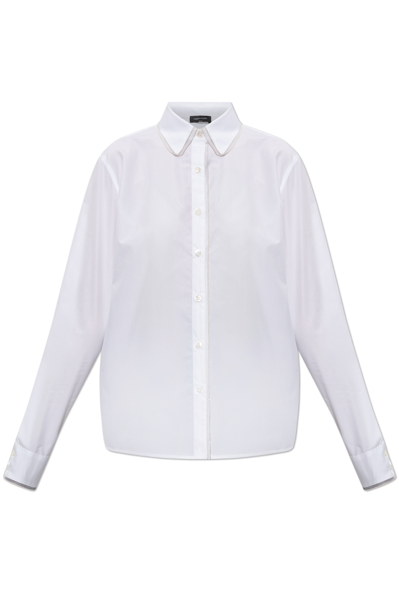 White Shirt with decorative finishing Fabiana Filippi - Vitkac